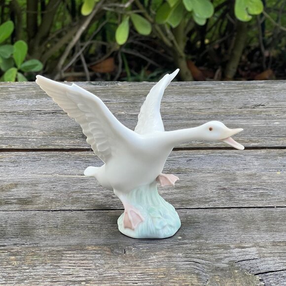 Lot 2 Lladro Duck Goose Geese Figurines Flying Taking Flight 1264 & 1265 Vintage - Picture 3 of 14